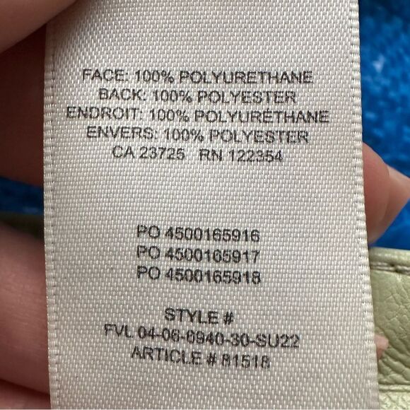 WILFRED ARITZIA SIZE 6 sage green The Melina Pant pants faux leather‎ straight - Picture 3 of 8